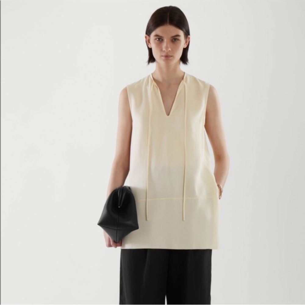 COS Neck Tie Top